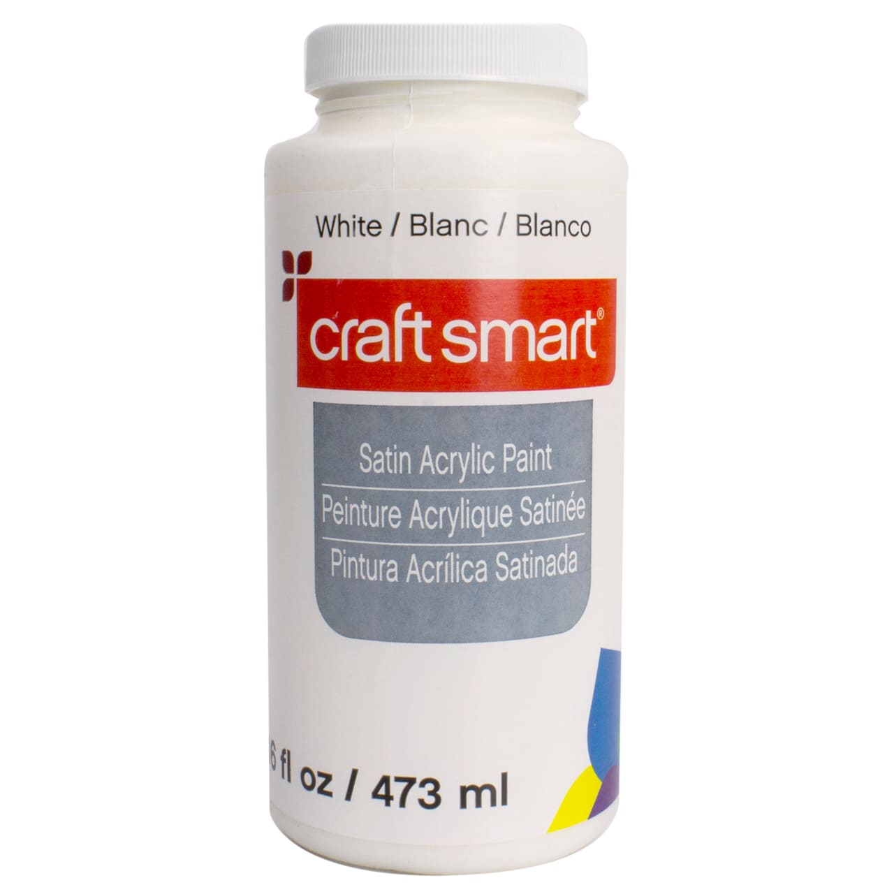 9 Pack: White Satin Acrylic Paint by Craft Smart®, 16oz.